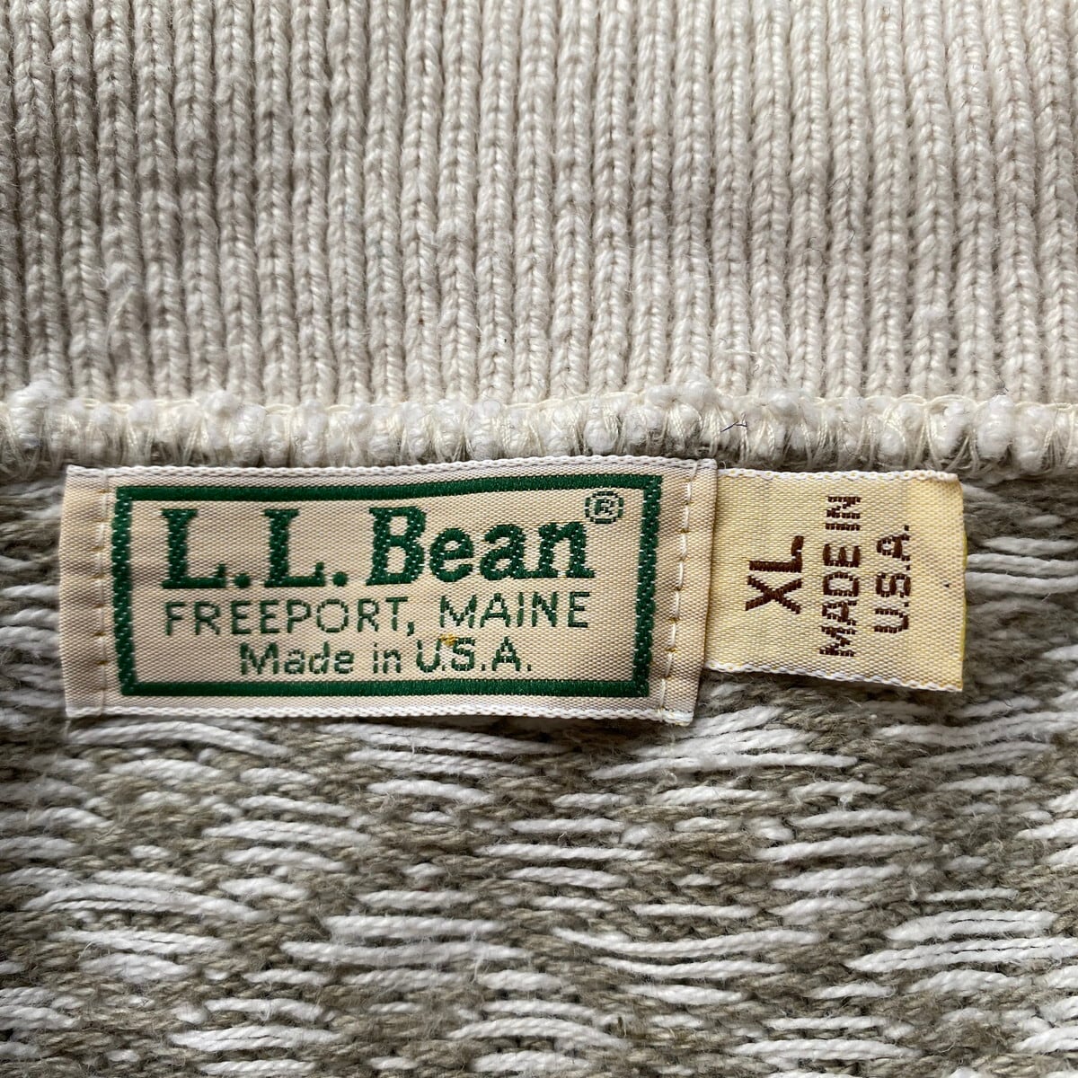 80年代 USA製 L.L.Bean エルエルビーン ニットセーター レディース ...