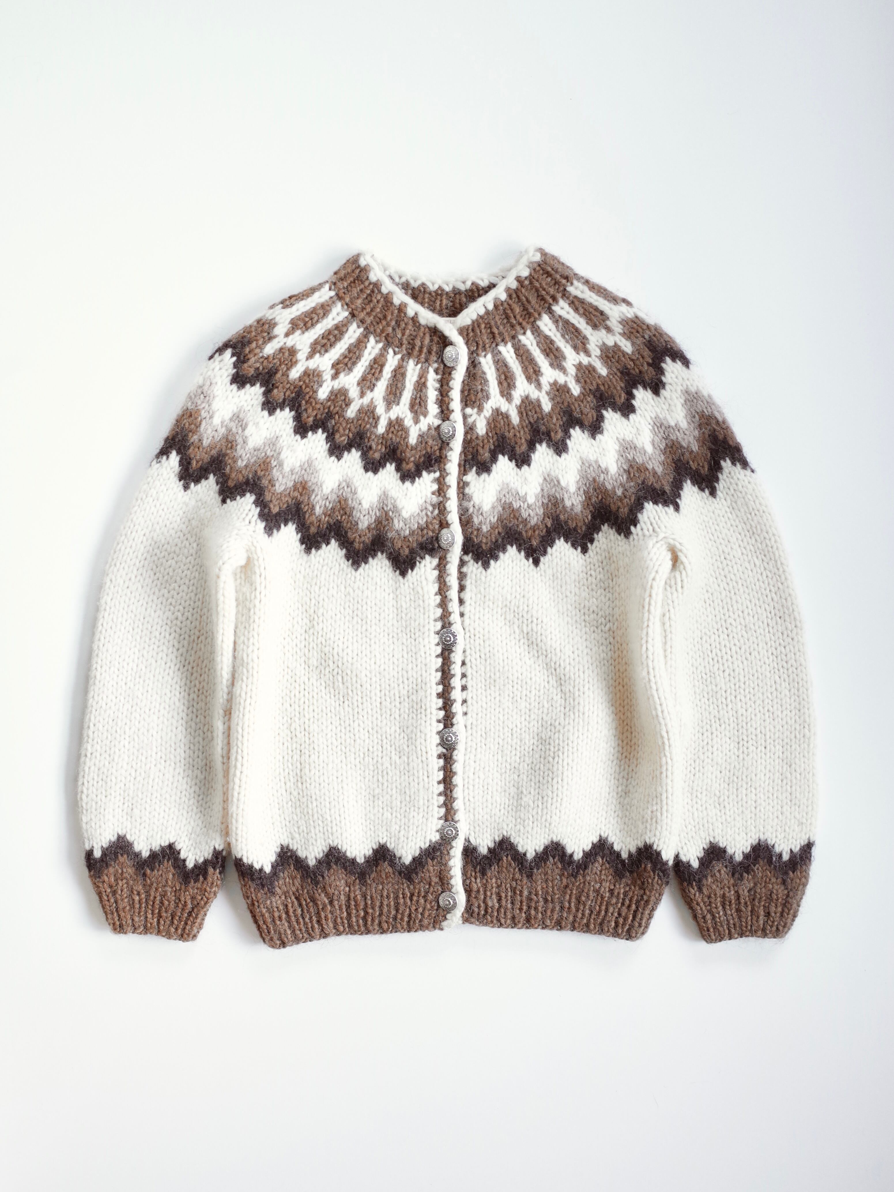 80s Iceland Hilda Ltd. fairisle knit cardigan