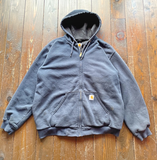 00s  Carhartt Thermal Zip up Parker Size LARGE Color  Dark Navy