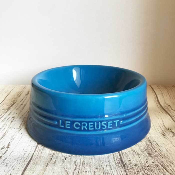 新品 ルクルーゼ ペットボール 食器 フードボウル LE CREUSET ブルー