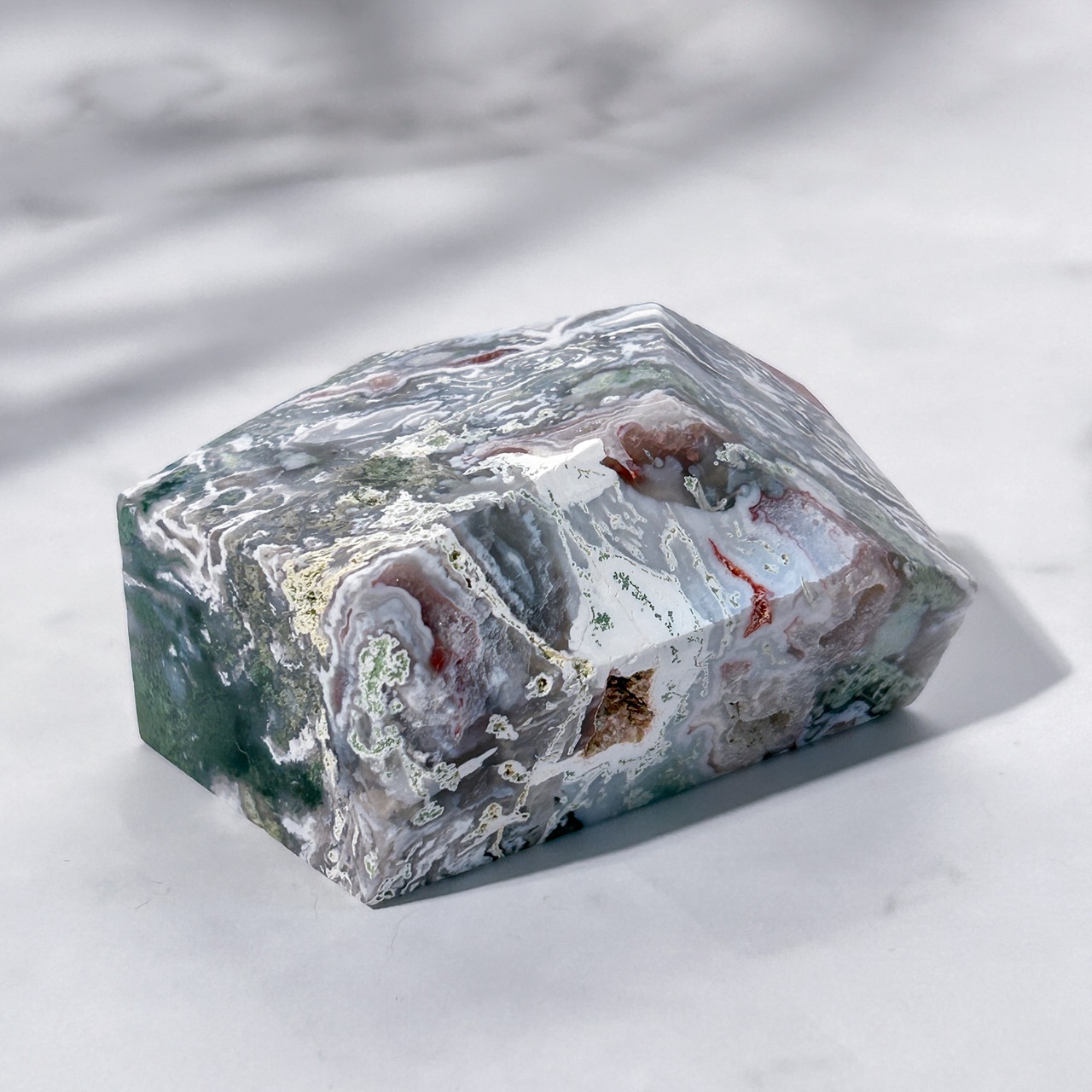 ピンクモスアゲート フリーフォーム