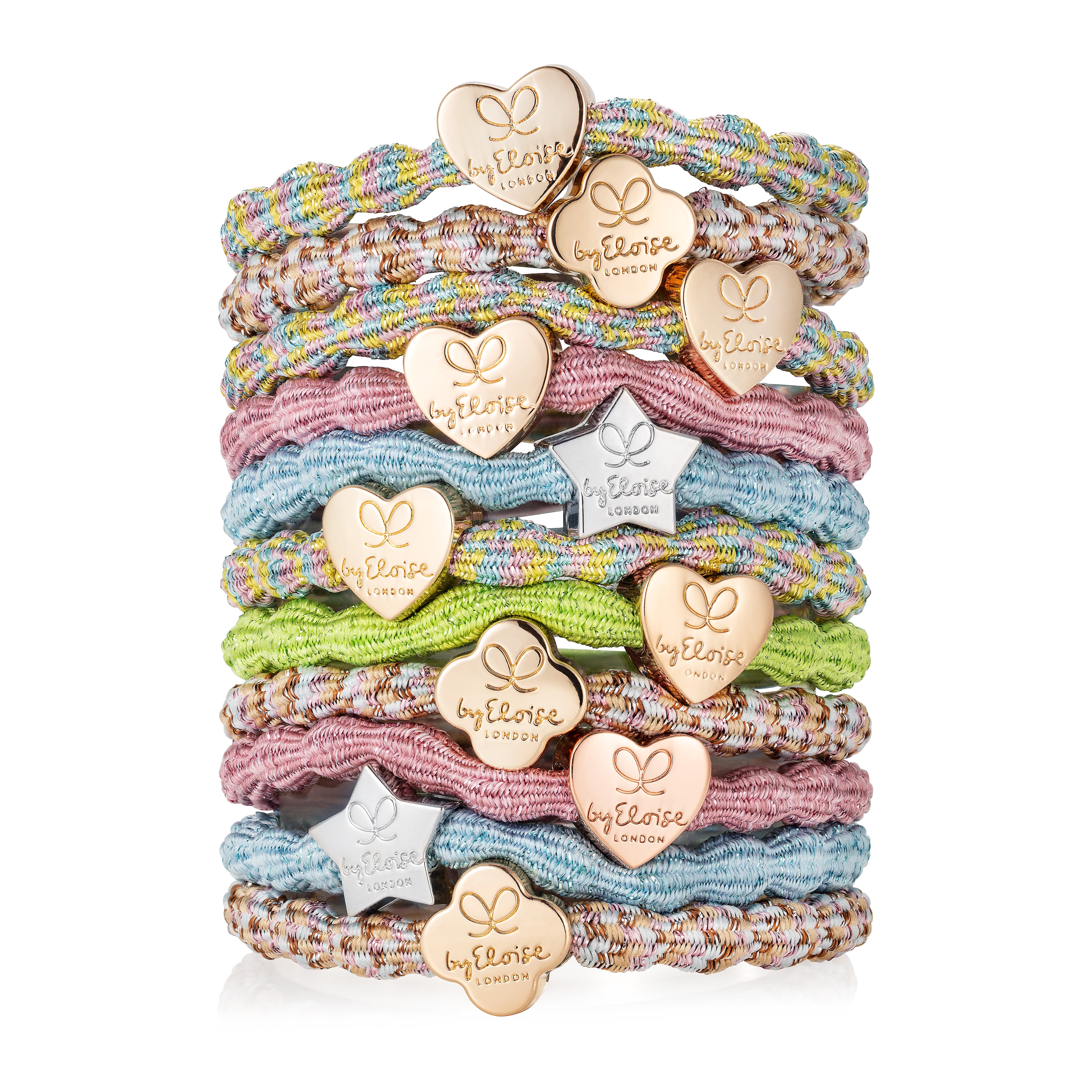 Metallic Gold Heart Rose Pink_M-1-053