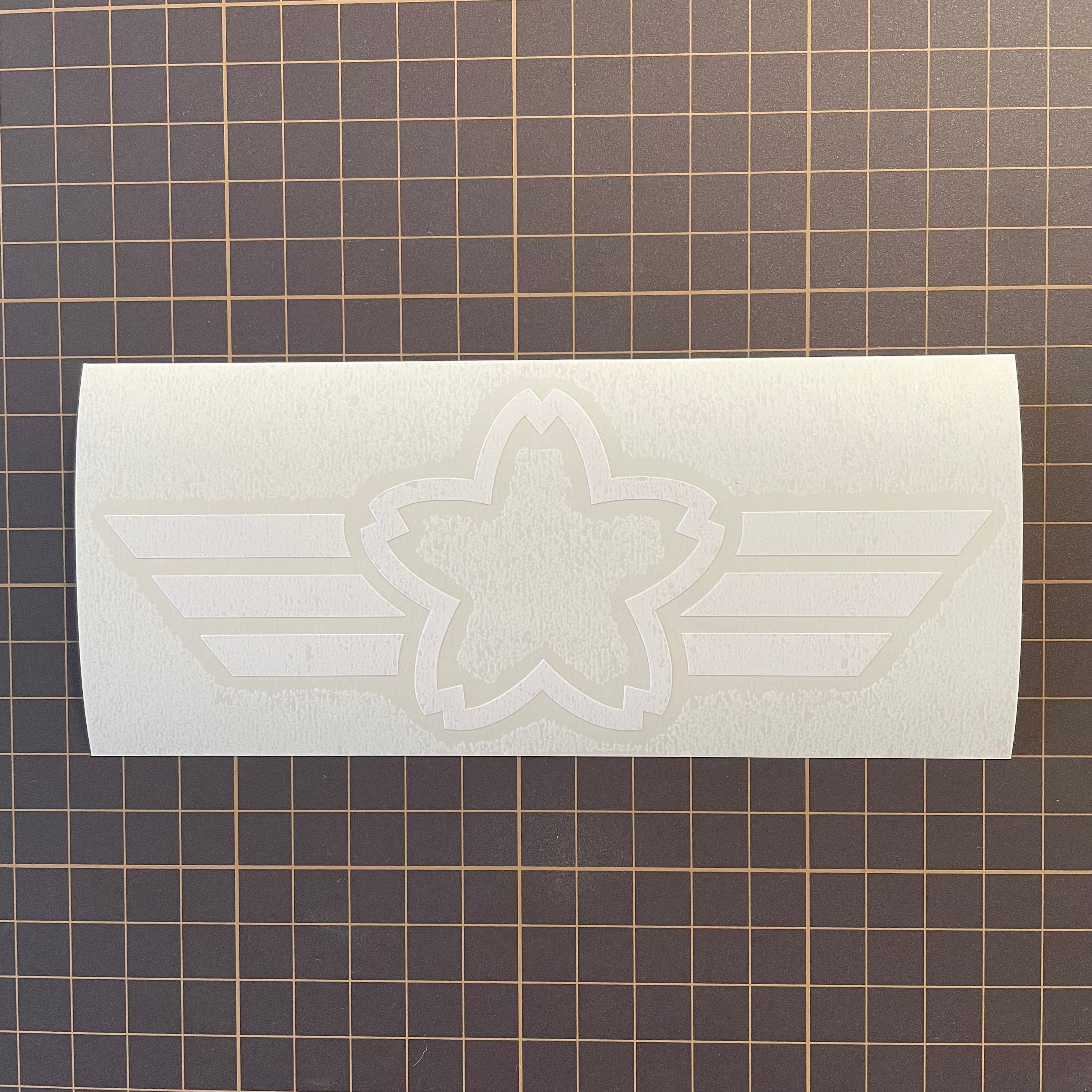カッティングステッカー】桜に翼マーク❗️航空自衛隊✨ミリタリー