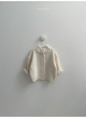 〖取寄〗韓国子供服 / 26winter / minirobe / ワッフルハイネックカーディガン / キッズ *S~XL*