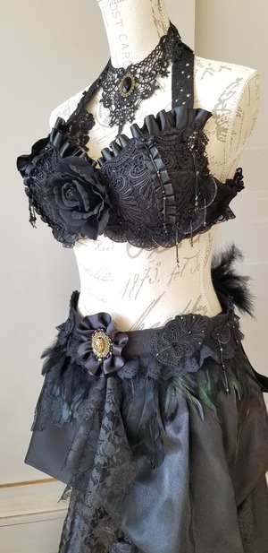 Darkness Gothic bra and belts2