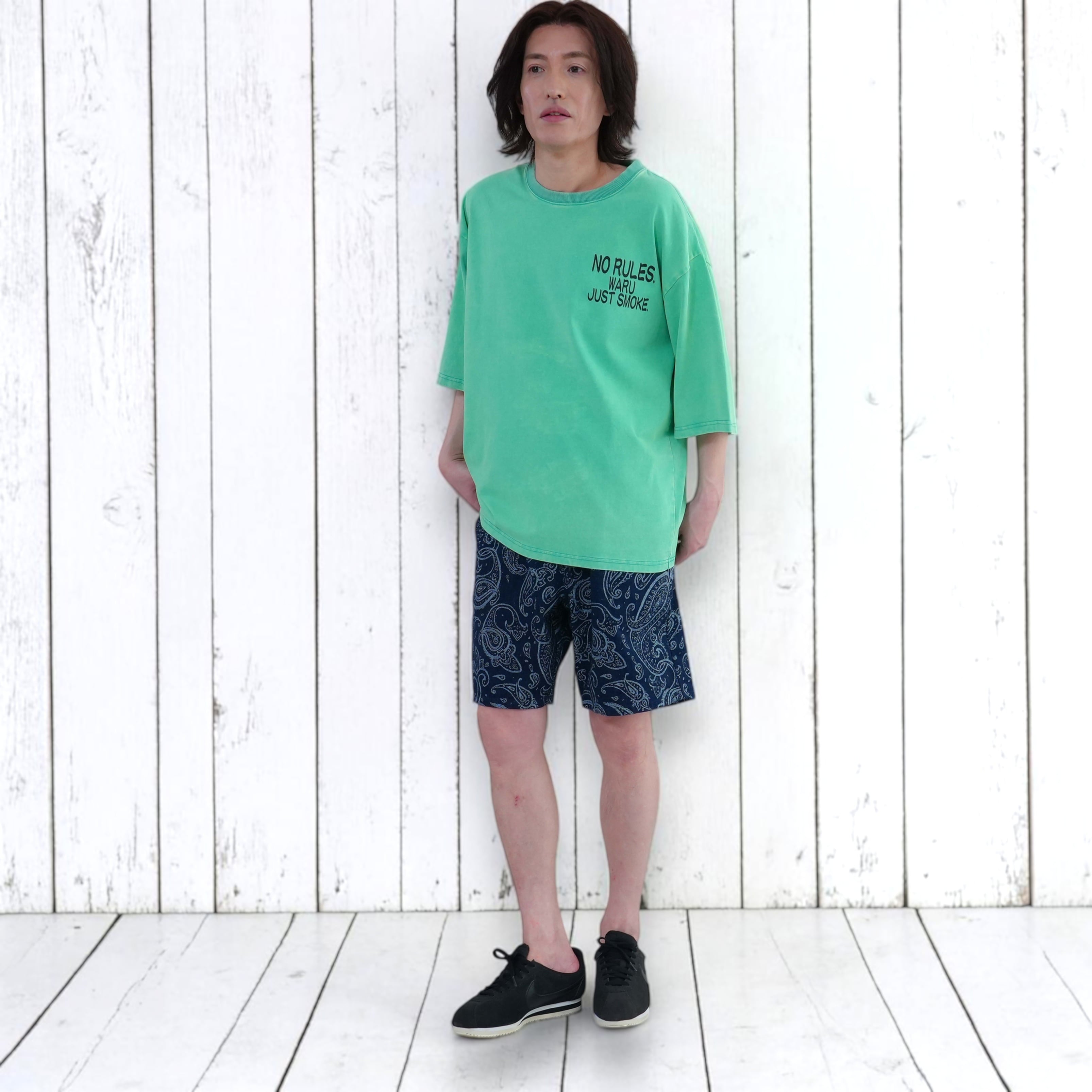 Denim Paisley Jacquard Shorts / デニムペイズリージャガードショーツ