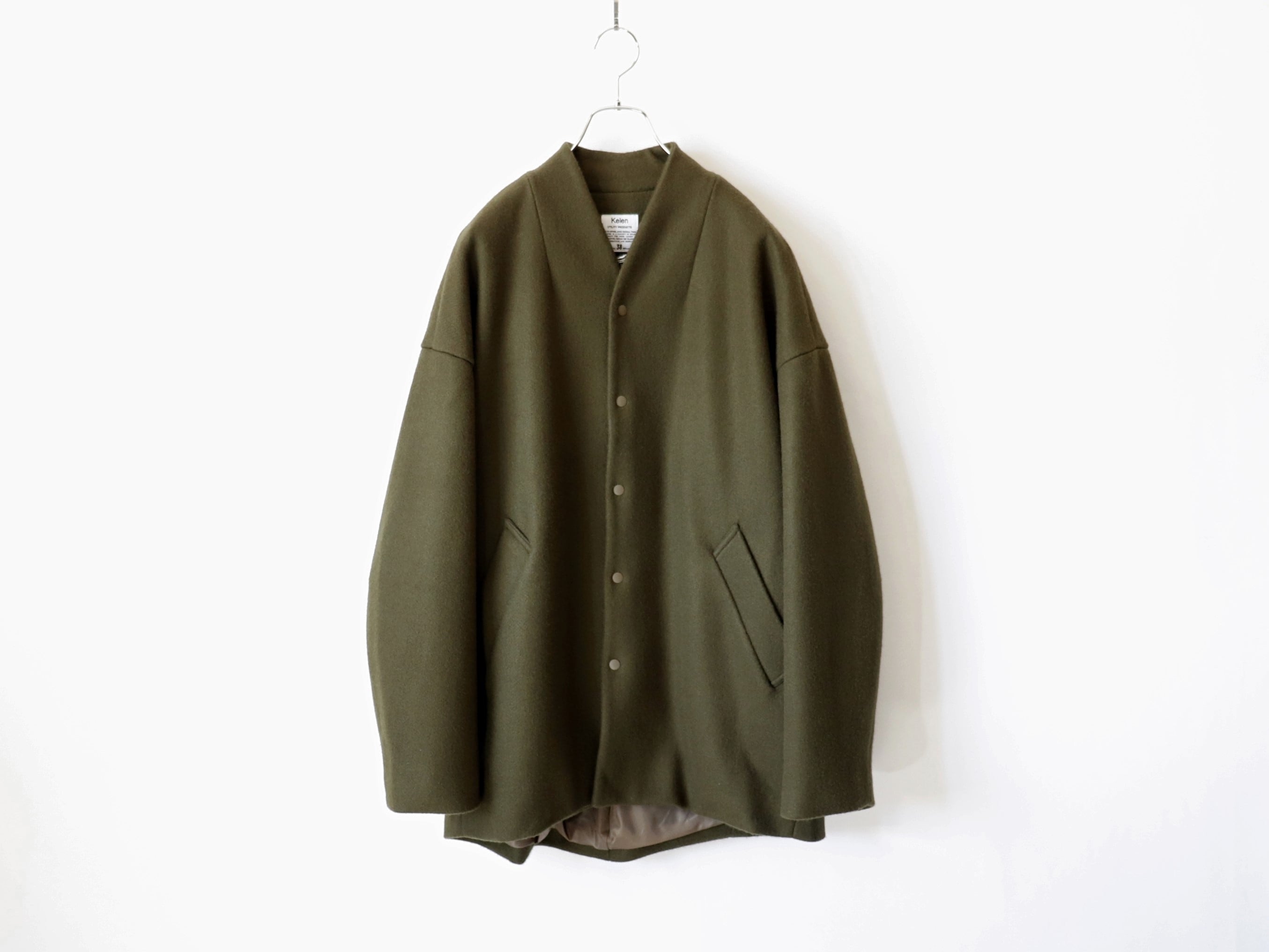 ラスト1点/こちらのモデルは現品のみ】KELEN / NO COLLAR EGG JACKET