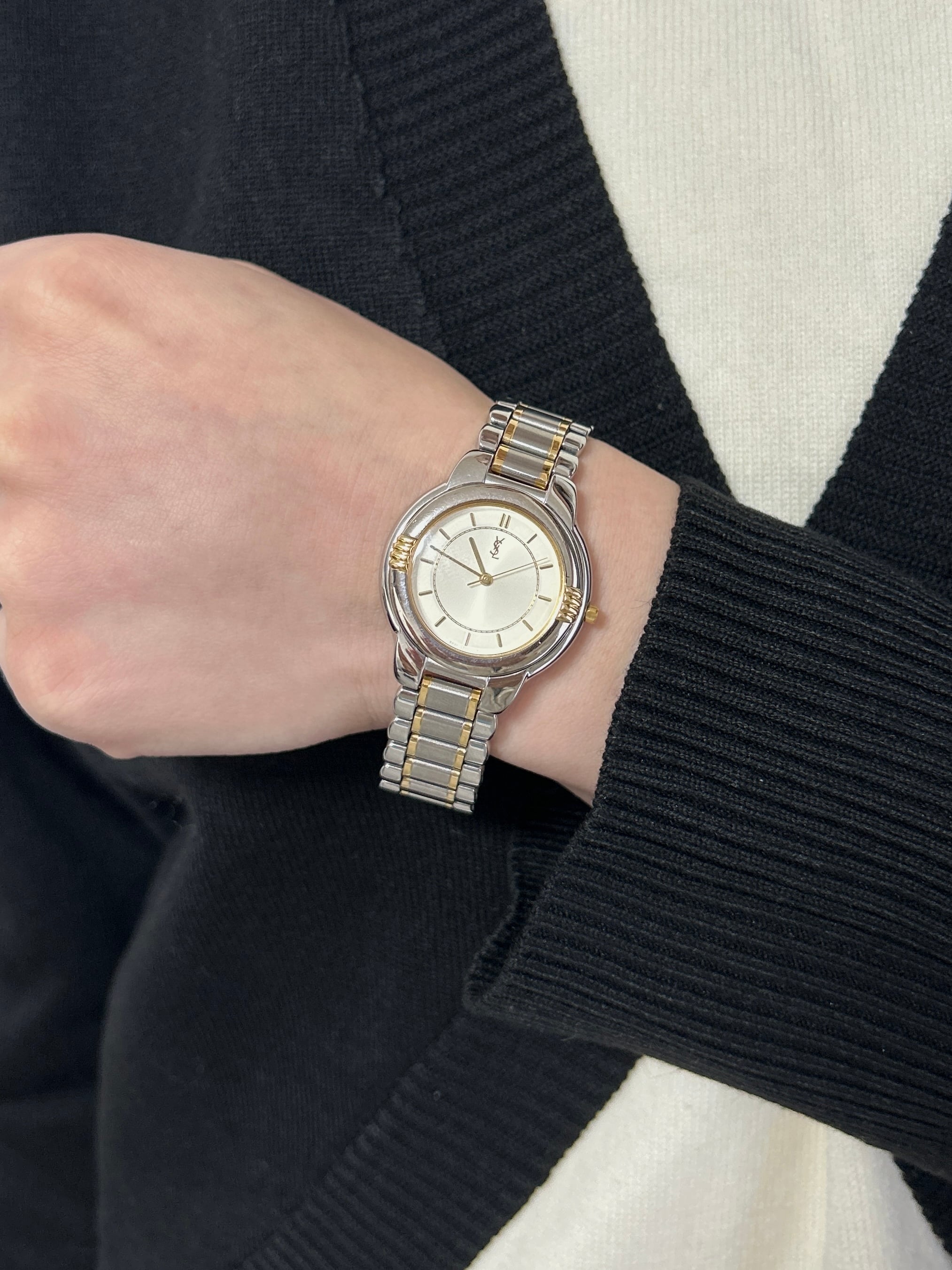 Yves Saint Laurent イヴ・サンローラン 腕時計 シルバー YSL