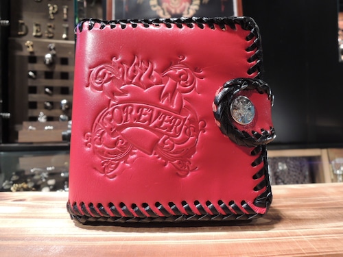 CRAZY PIG  Short WALLET Red　クレイジーピッグ