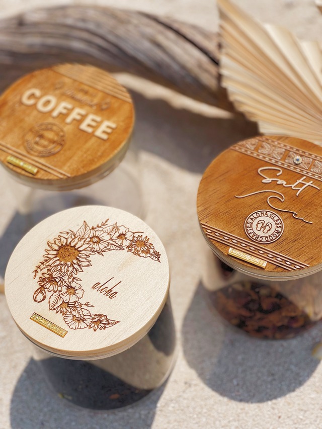 Wood lid canister(size S)