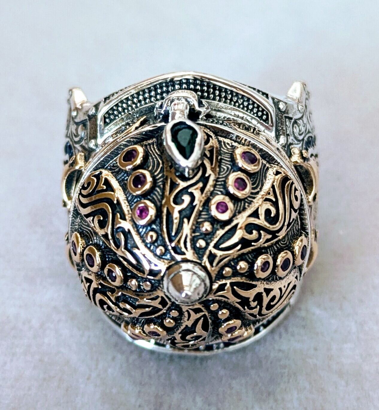 メンズ ハンドメイド リング（兜）925silver | HAYAT TURKISH STYLE