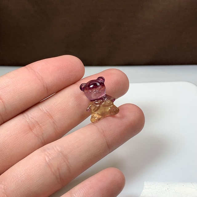 21.可愛いくまちゃん・フローライトくま
