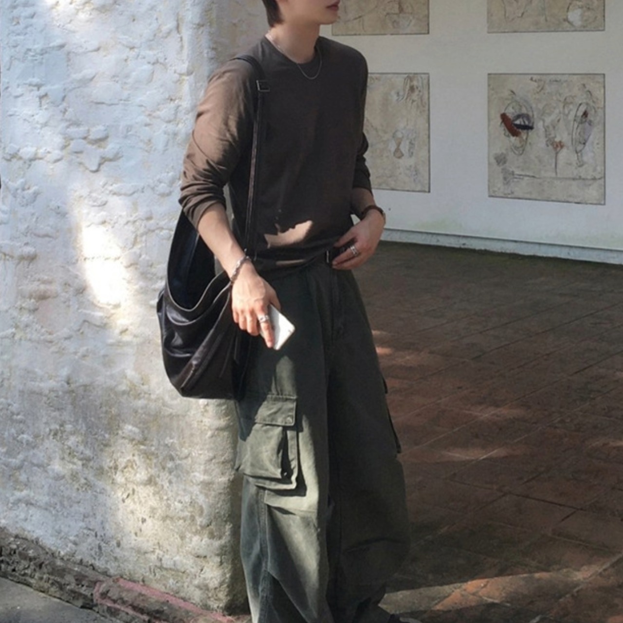 Drop Shoulder Long Sleeve T-Shirt TB2549・画像4