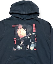 【USED】2000s HUF x KILL BILL MOVIE スウェットパーカー BLACK XLサイズ