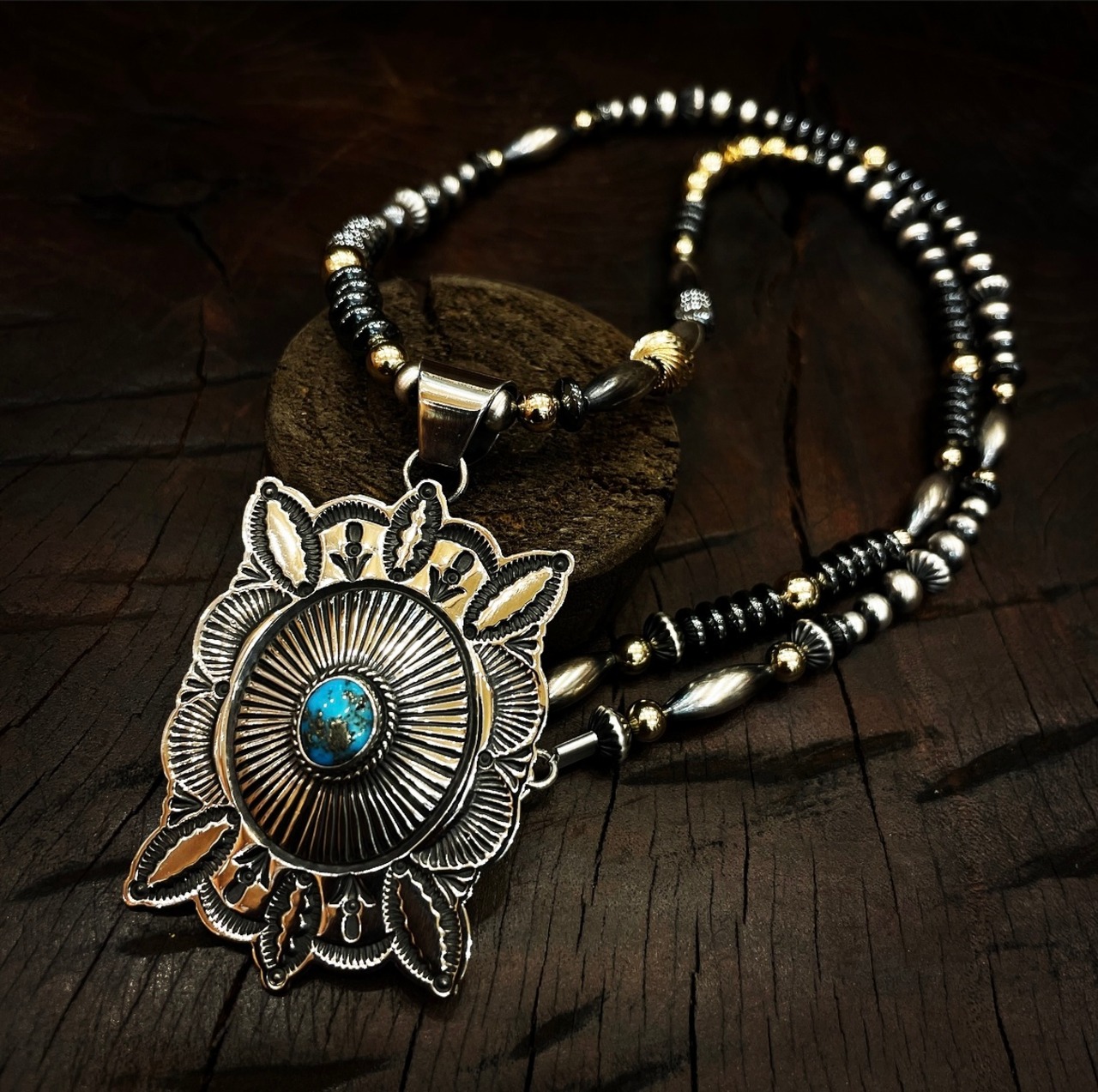 ブライト（Bright）ネックレス（Wave　Hematite）50cm - 3