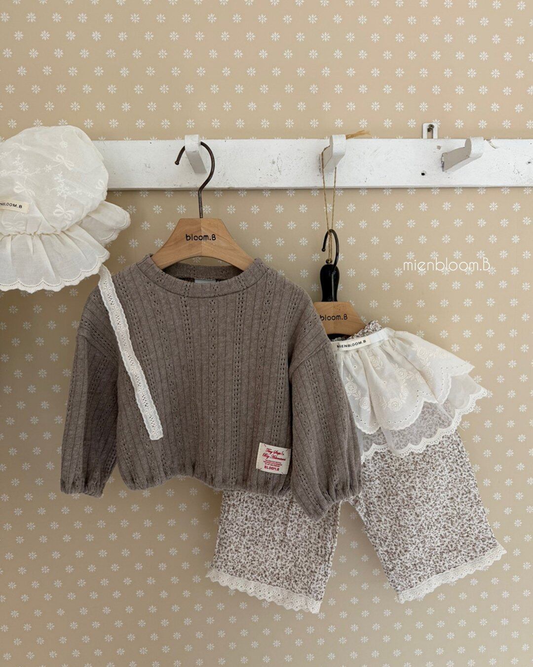 送料無料【予約】/ kids水彩画パンツ / mienbloom