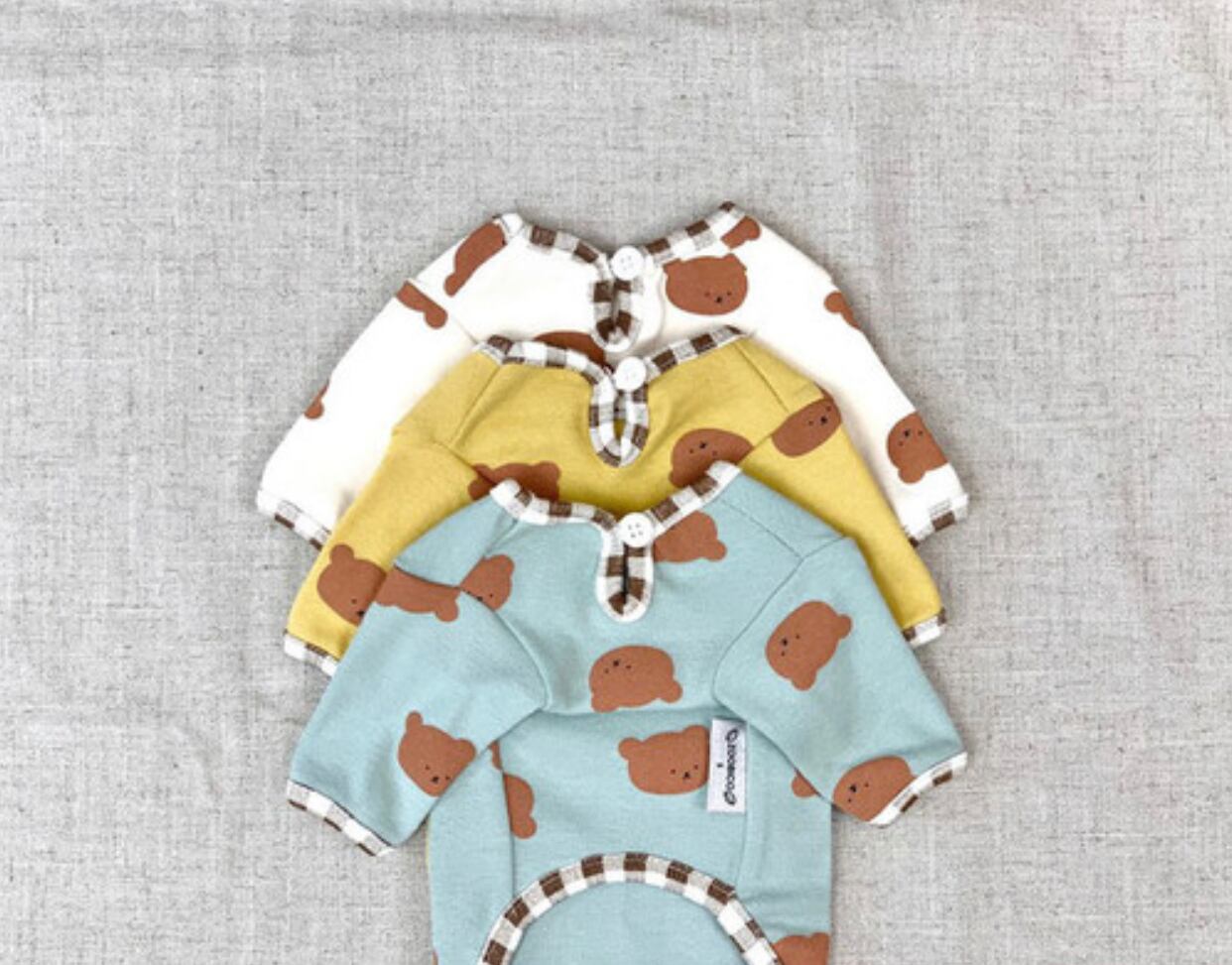 baby bear t-shirt XS ~ XL  /  犬服 新作 可愛い 犬の服 ドッグウェア 小型犬 中型犬 ペット 犬 猫 綿 top94