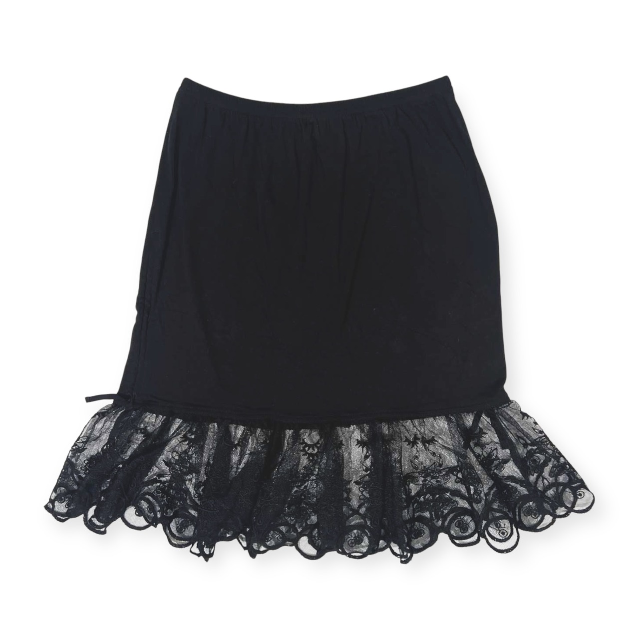 OLLEBOREBLA  アルベロベロ オレボレブラ 裾レース インナースカート ペチコート /黒 ブラック/