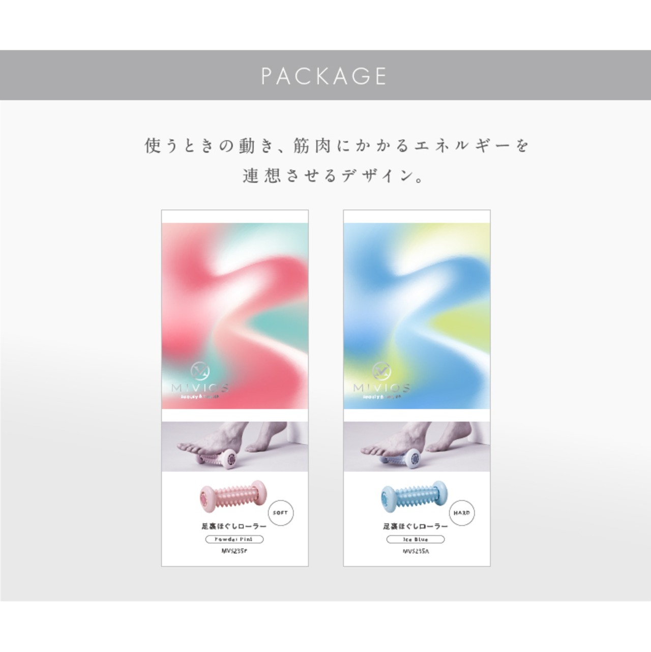 MIVIOS 足裏ほぐしローラー MVS235