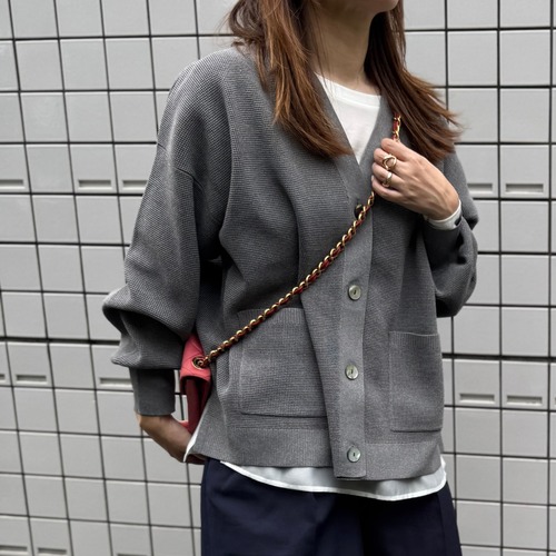 ラスト1点【lelill（レリル）】ハイテクワッフルカーデ