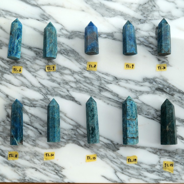 【魂の声を言葉にする石☆コミュニケーションのサポーター】ブルーアパタイト　ポイントT1_9