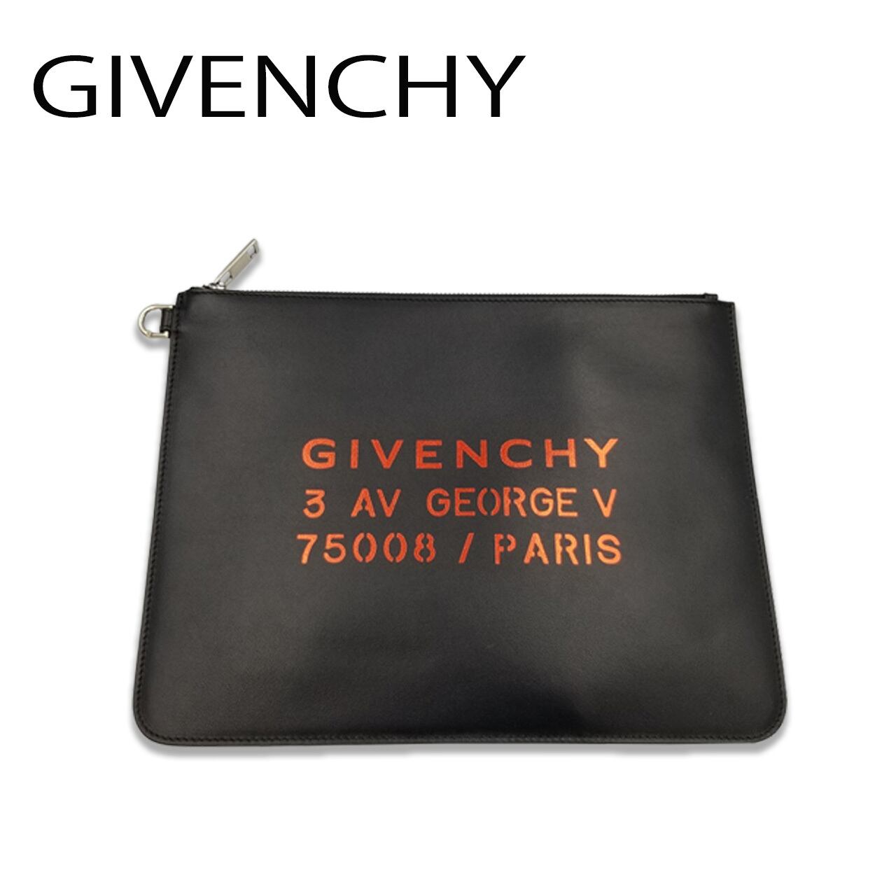 GIVENCHY ジバンシィ クラッチバッグ ポーチ ブラック BK600J K0PD ...