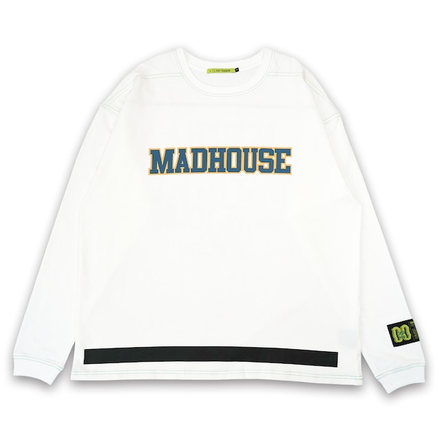 T.C.R MADHOUSE L/S TEE - WHITE