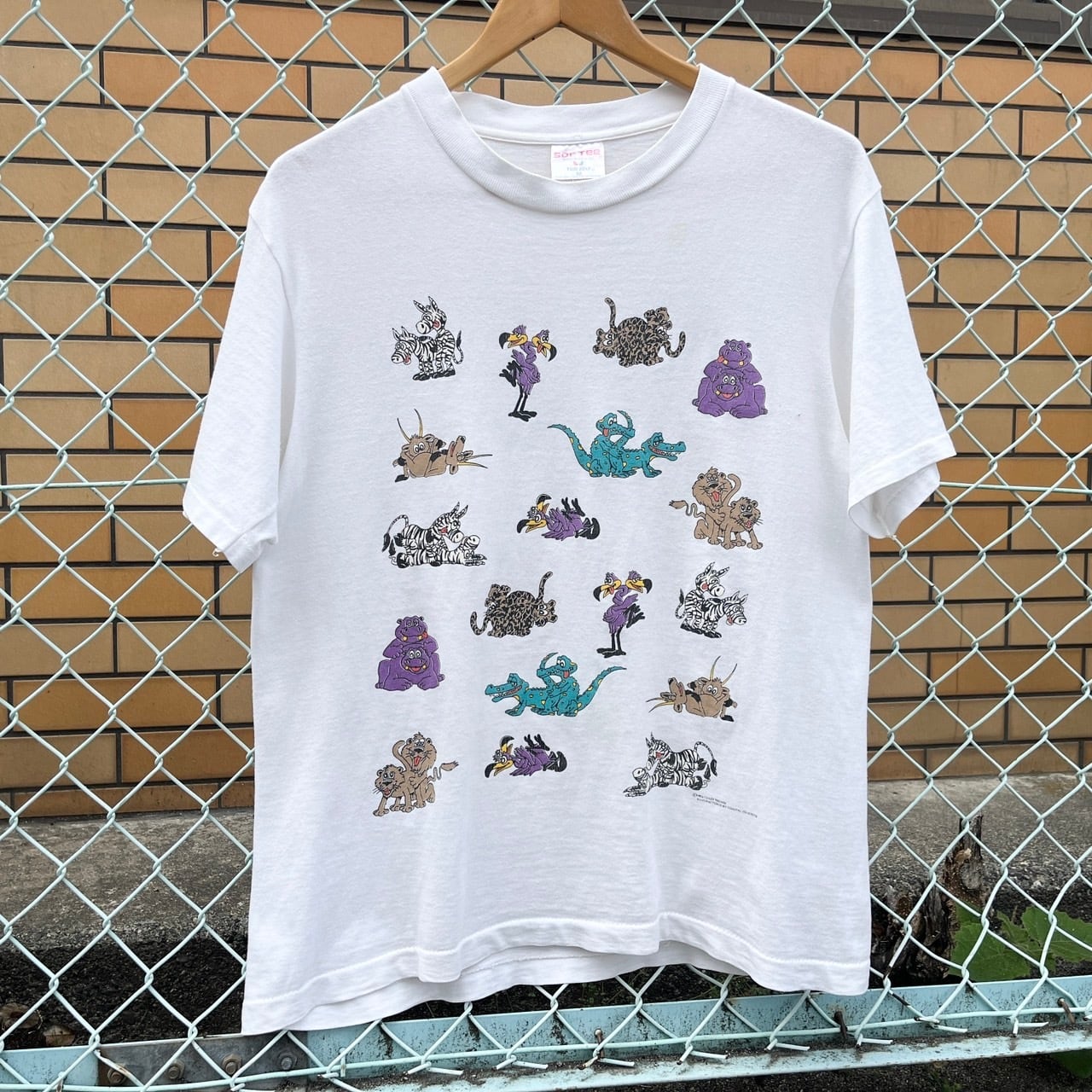 90's アニマル 四十八手 S/S Tシャツ | 古着屋NEVERMIND