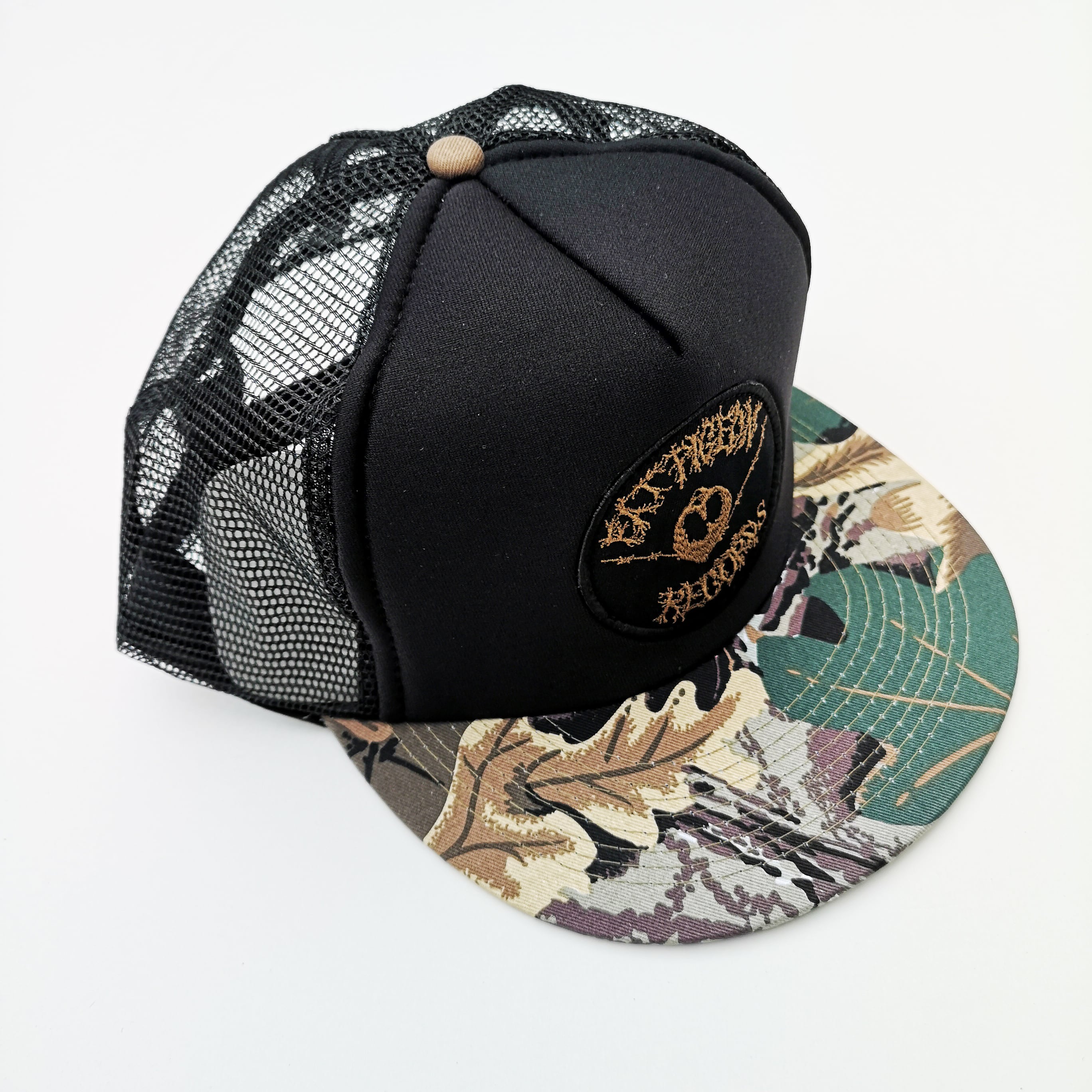 FAT PIGEON RECORDS CAMO MESH CAP