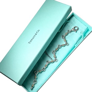 vintage TIFFANY silver × k18 “bridle” link bracelet