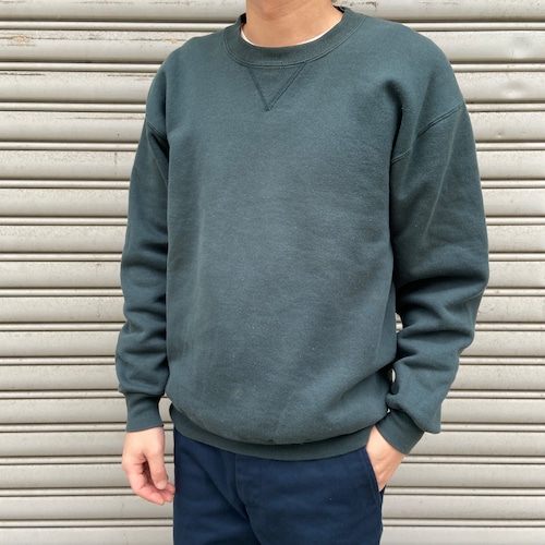 90s USA製 ラッセルアスレティック 前Vスウェット ブランクスウェット M