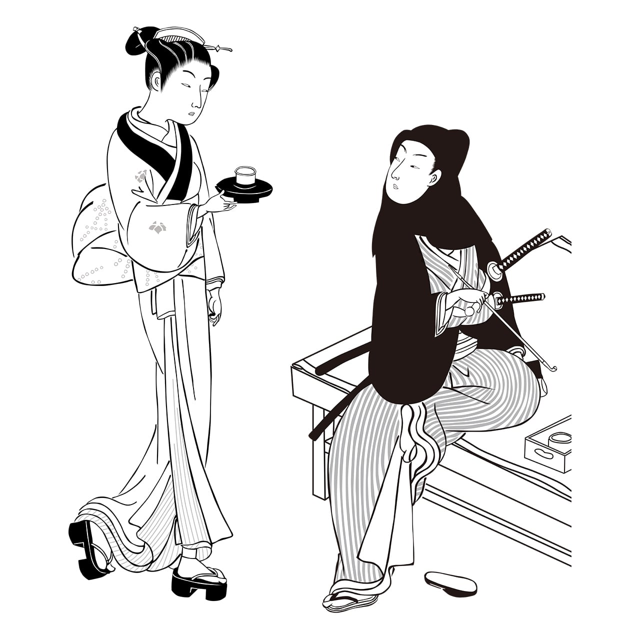 男性＆女性 その6 | 浮世絵素材専門店 KIMASA
