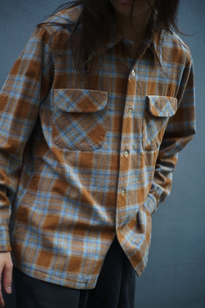 PENDLETON Vintage open collar wool shirt [1970s-] Vintage Wool