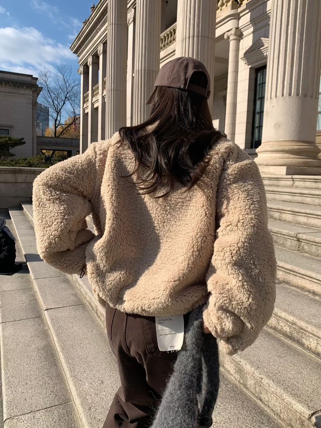 (予約) signature / Howa fleece jumper 2color