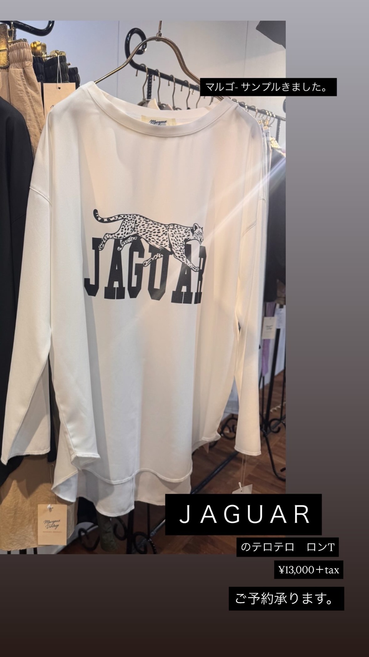 MARGAUX】マルゴー JAGUAR シアーロンT | fpserizawa