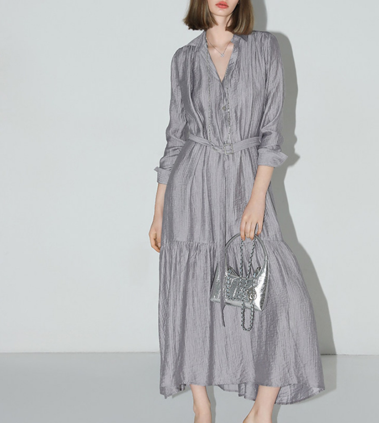 プリーツワンピース