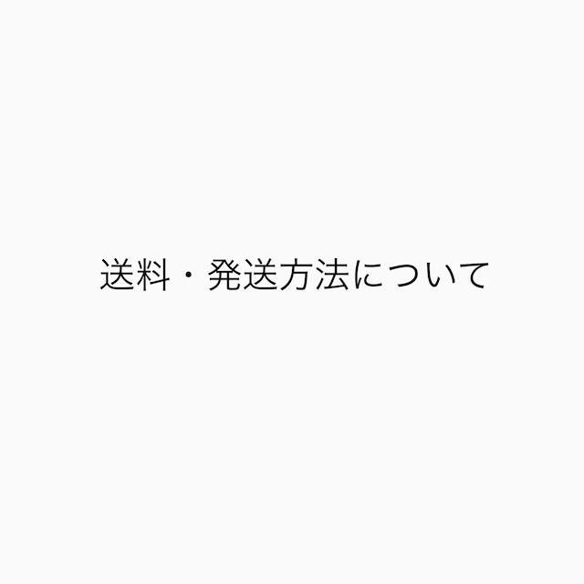 送料・発送方法について