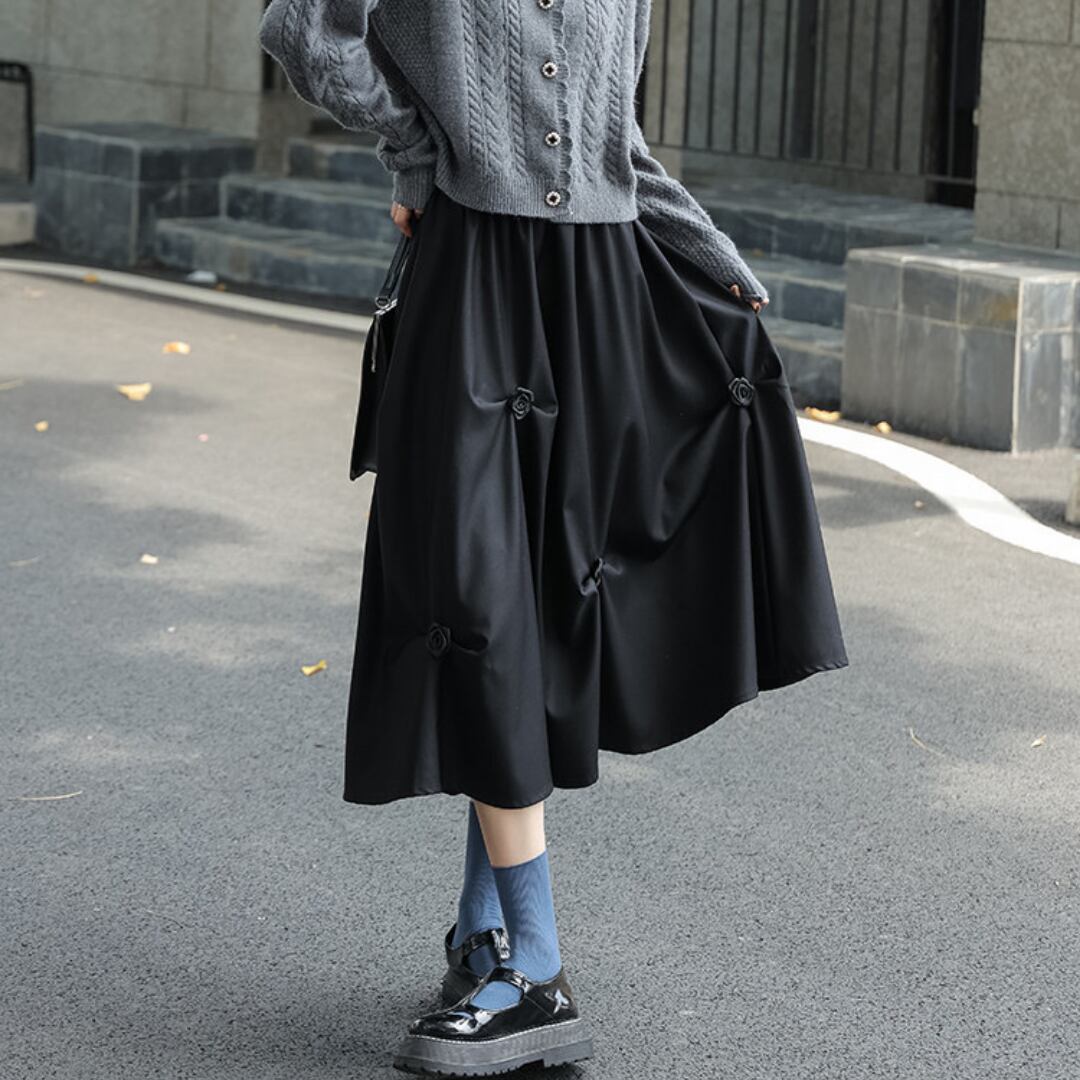 black rose skirt