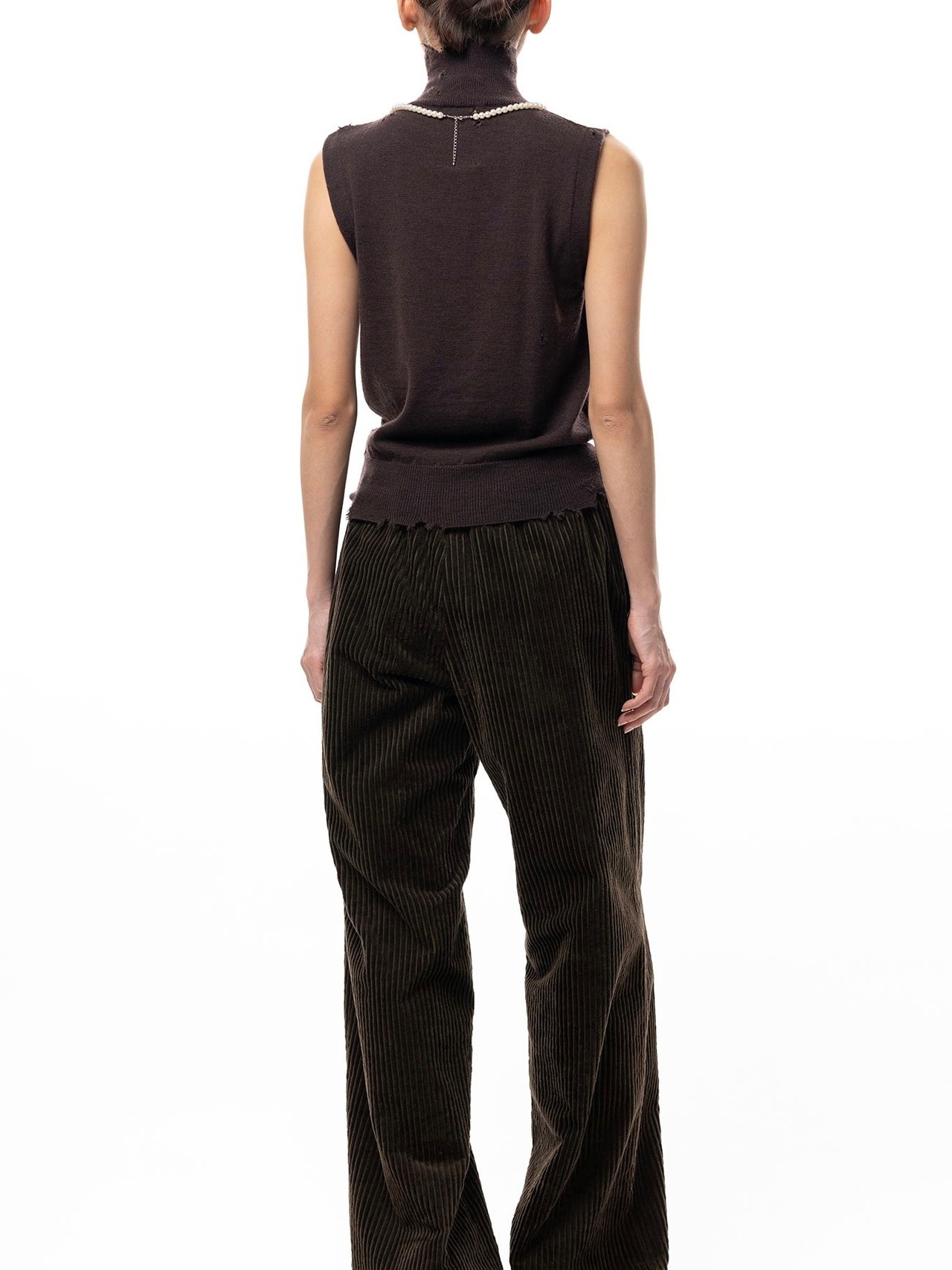 【26AW】Maison MIHARA YASUHIRO ミハラヤスヒロ / トップス / Pearl Distressed Sleeveless Knit Sweater - 10