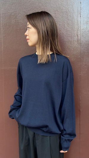 SOFIE D'HOORE -MUSCAT- crew neck pullover-knit - :ADMIRAL,
