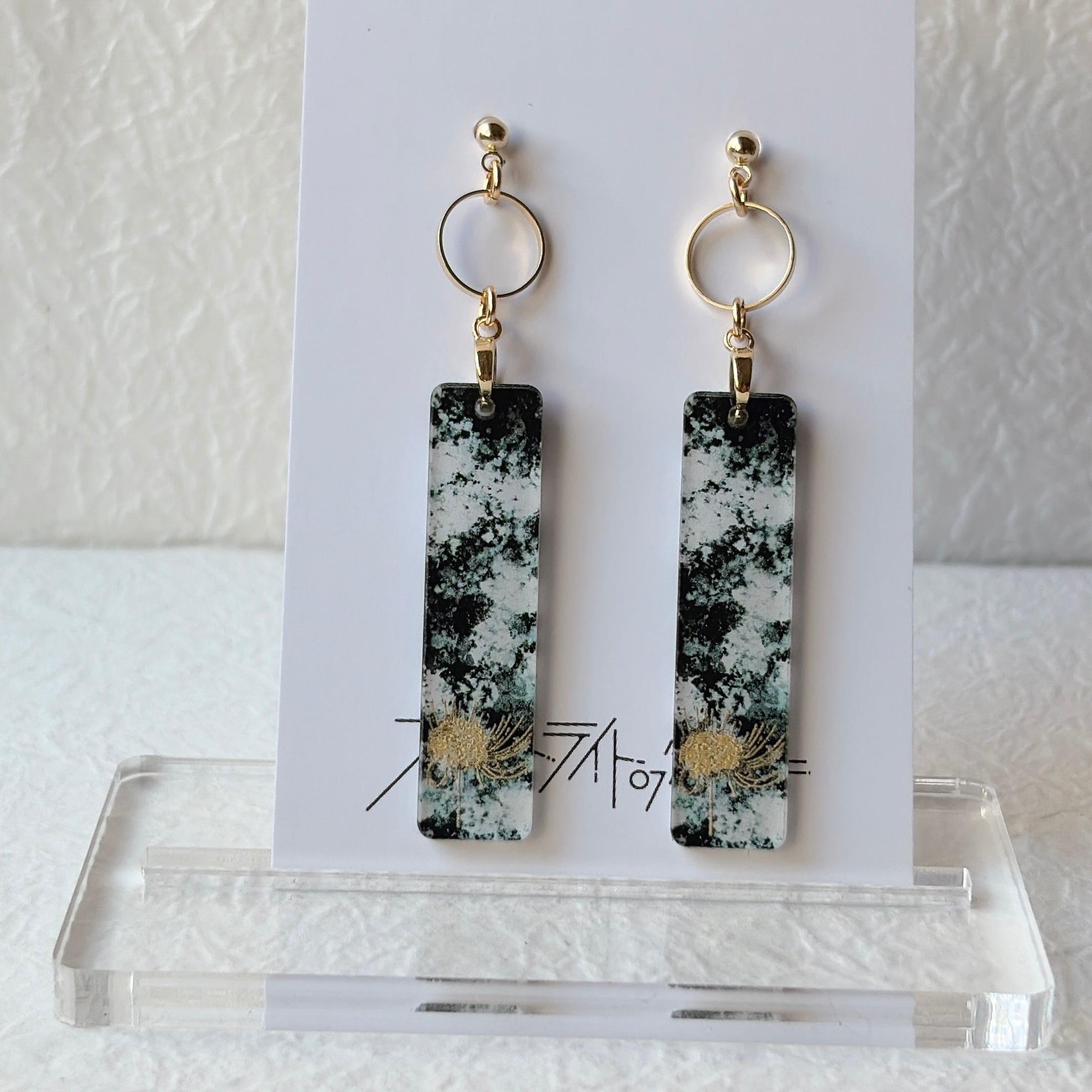Jewelry ピアス 彼岸花アクセサリー 彼岸花ドロップピアス 彼岸花