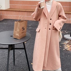 ダブルバックルロングチェスターコート　　22408