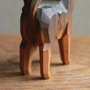 凛々しい立ち姿で、熱い視線を送る犬 1