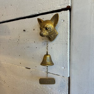 TOPANGA Zakka Doggy Welcombell　ドギーウエルカムベル　チワワ　ドアベル　犬　レトロ　クラシック　ガレージ　玄関　ガーデニング