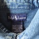 レア Ralph Lauren　ラルフローレン　メタルボタン　リベット　デニムシャツ　ジャケット　S　インディゴ　実寸M～L相当　香港製　 商品写真8