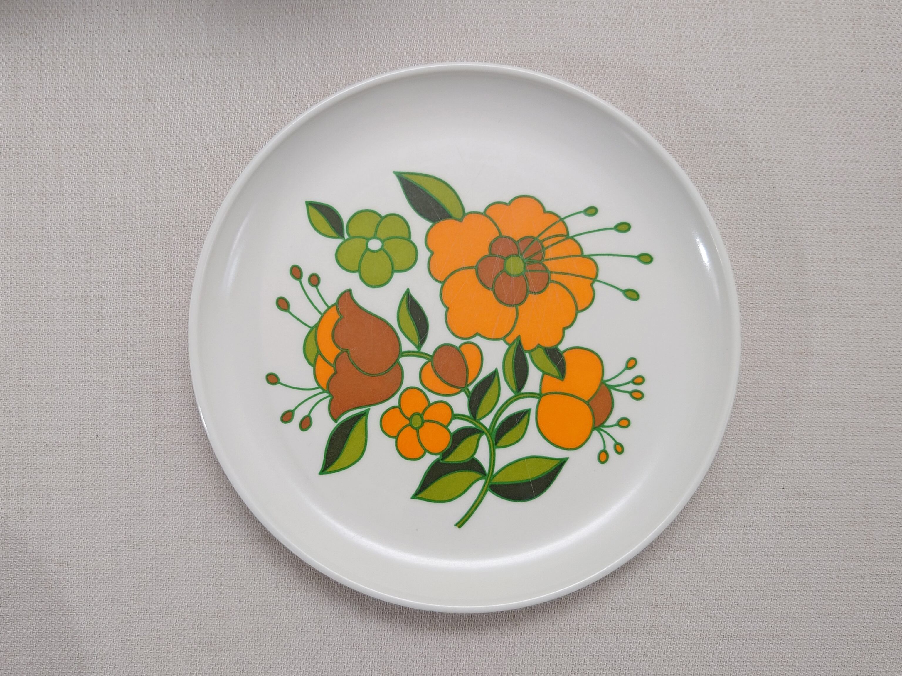 フランス ヴィンテージ ティファール メラミン素材 プレート3種 4枚