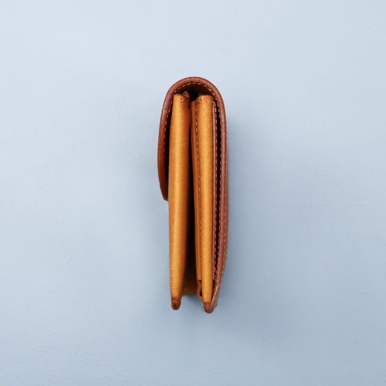 Iru×IKENOHATA GINKAWATEN】PUEBLO LEATHER GARSON WALLET HIMAWARI