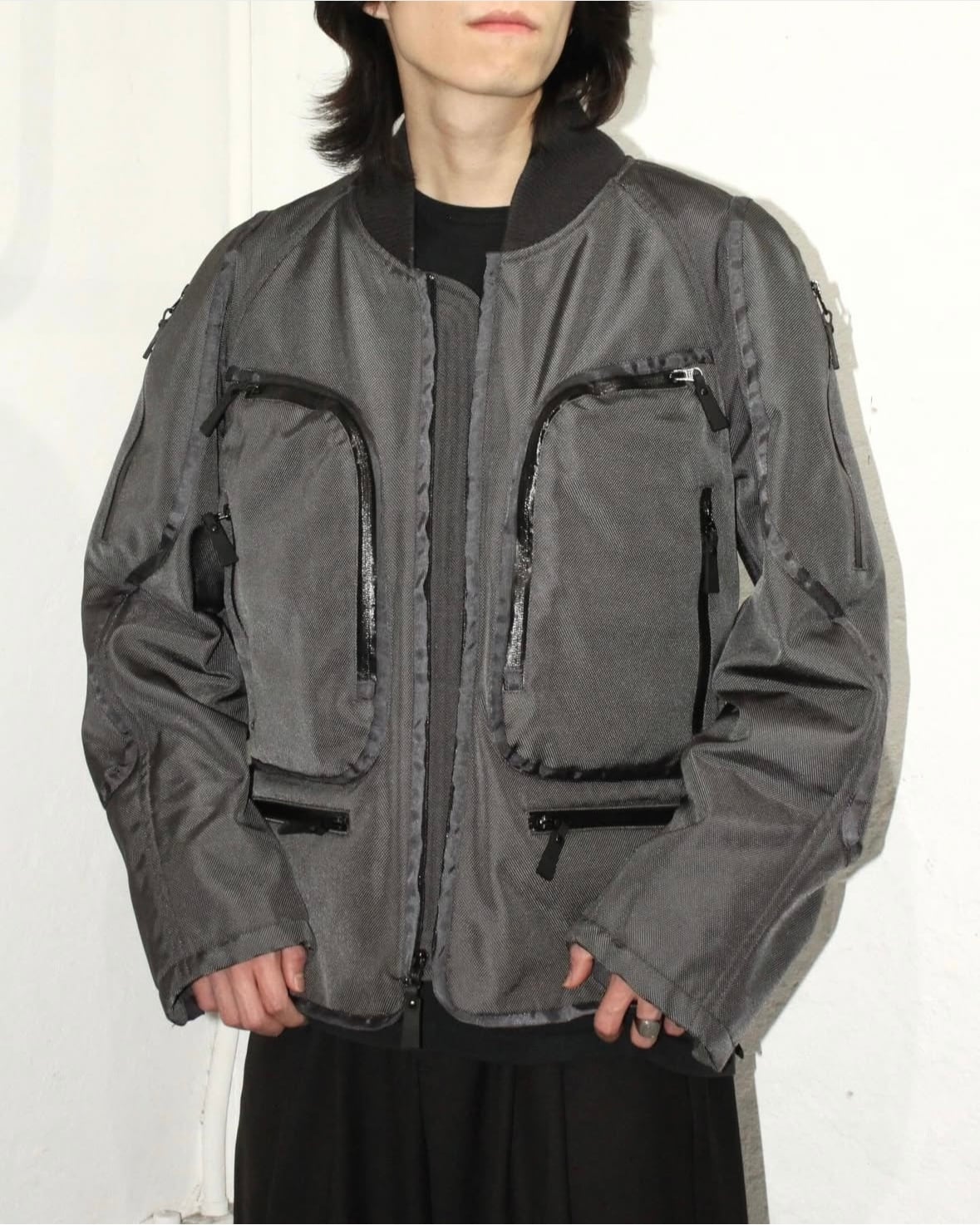 00AW ISSEY MIYAKE MEN Multi Pocket Ballistic Nylon Cargo Jacket