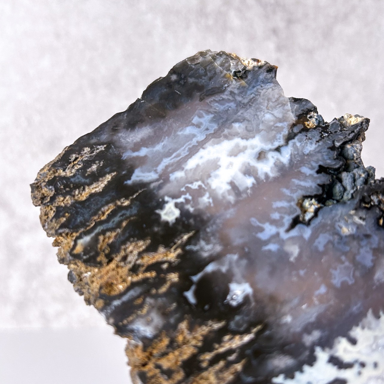 ブループルームアゲート プレート ＊ Blue Plume Agate ＊ 天然石