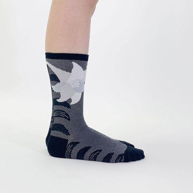 ※ハイゲージ リニューアル版　【YURI HIMURO】氷室友里 SOCKS LILY BLACK リリー -ブラック- ソックス